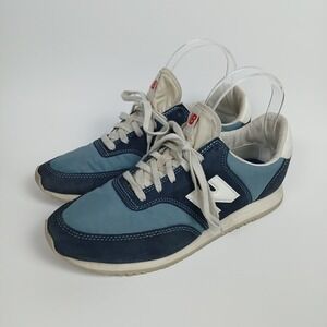 New Balance Women Comp 100 WLC100AA Size 8.5 Blue Suede Athletic Running Tennis
